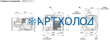 Компрессор 2EES-3Y (LBP/MBP/HBP) Ecoline Bitzer